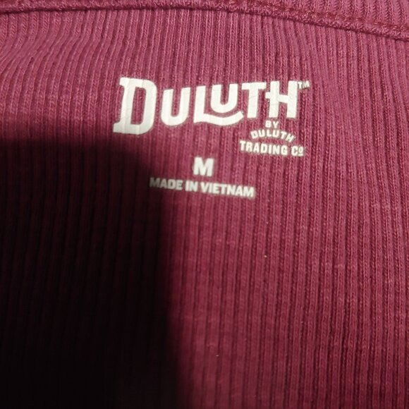 Duluth Ribbed Thermal L-Sleeve Shirt Camping Outdoors Walking Comfy Cranberry M - Picture 5 of 7